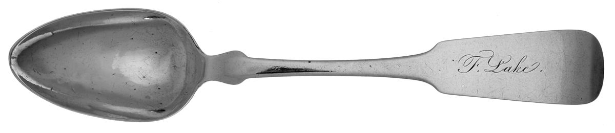 Coin Silver Flatware Teaspoon by George Waterman-1