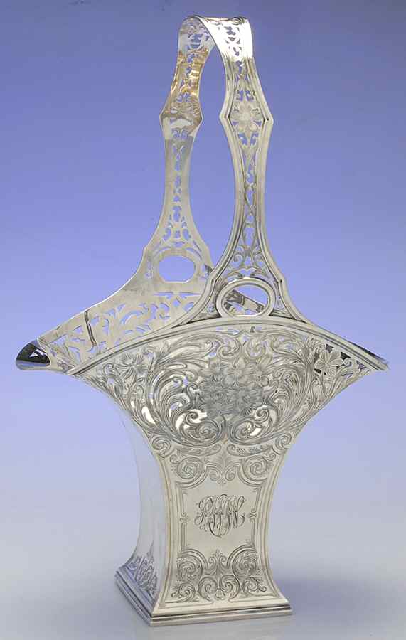 1190 (Sterling, Hollowware) Basket by Gorham Silver-1