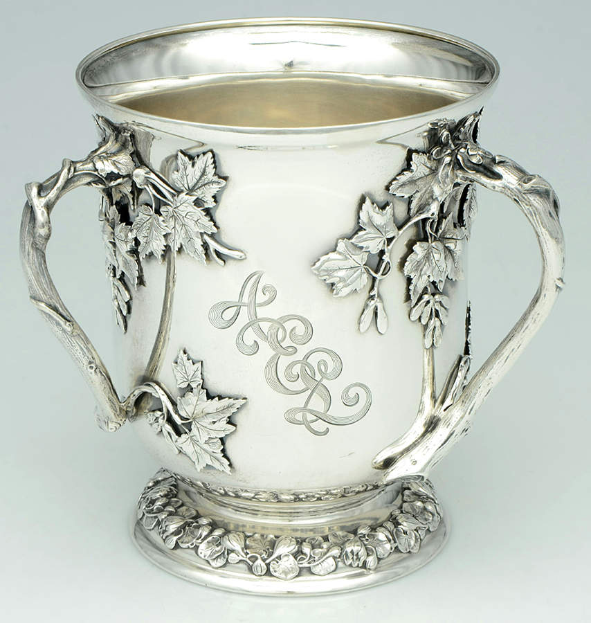 A322 (Sterling, Hollowware) Sterling 3-Handled Loving Cup by Gorham Silver-1
