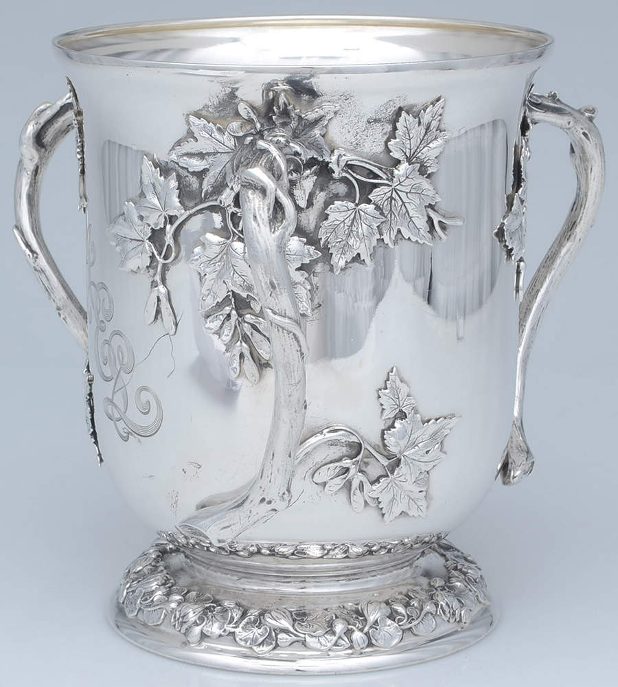 A322 (Sterling, Hollowware) Sterling 3-Handled Loving Cup by Gorham Silver-2
