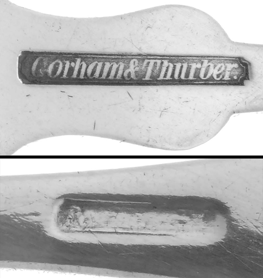 Coin Silver Flatware Tablespoon (Serving Spoon) by Gorham & Thurber-3