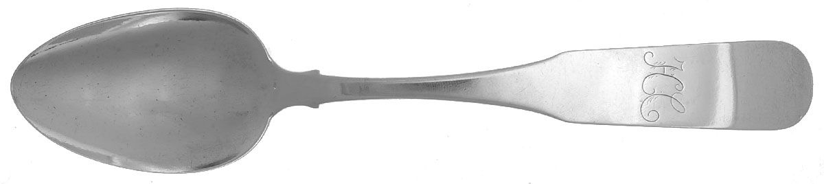 Coin Silver Flatware Tablespoon (Serving Spoon) by Luther and Daniel Goddard-1