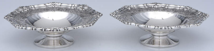 5473-92 (Sterling, Hollowware) 5" Bon Bon Bowl (Set of 2) by Graff Washbourn & Dunn-1