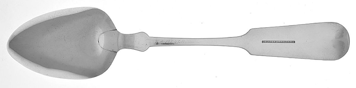 Coin Silver Flatware Tablespoon (Serving Spoon) by Gelston and Treadwell-2