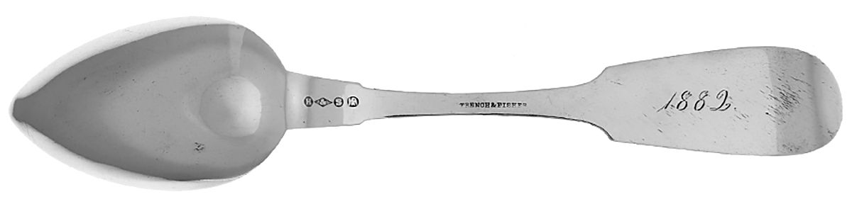 Coin Silver Flatware Dessert/Oval Soup Spoon by Hotchkiss & Schreuder-2
