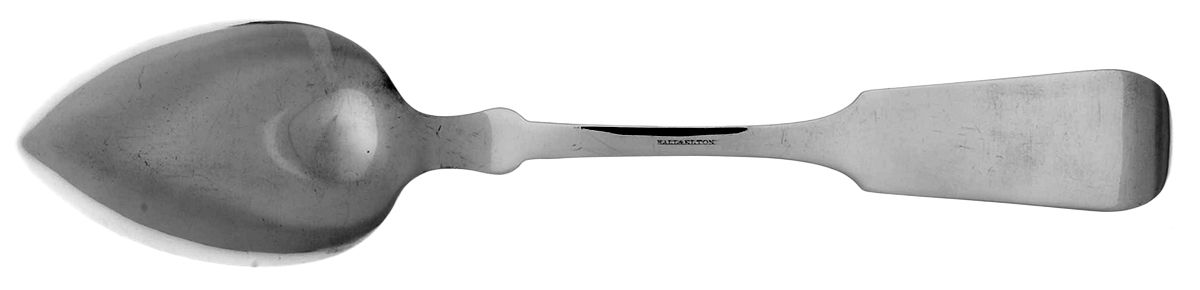 Coin Silver Flatware Tablespoon (Serving Spoon) by Hall & Elton-3