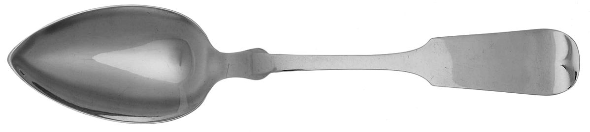 Coin Silver Flatware Tablespoon (Serving Spoon) by Hall & Elton-2
