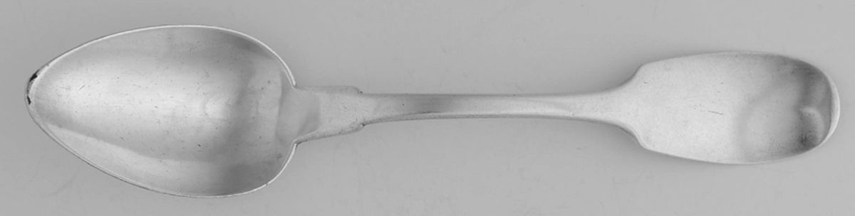 Coin Silver Flatware Tablespoon (Serving Spoon) by Hayden & Gregg-1
