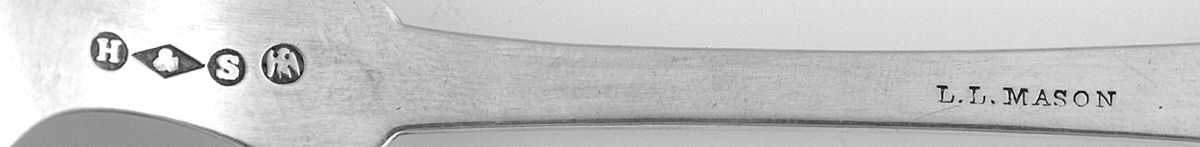 Coin Silver Flatware Tablespoon (Serving Spoon) by Hotchkiss & Schreuder-2