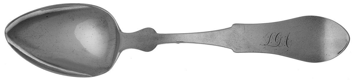 Coin Silver Flatware Tablespoon (Serving Spoon) by Henry Hudson-1
