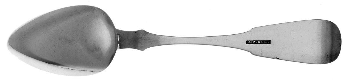 Coin Silver Flatware Tablespoon (Serving Spoon) by Henry McKeen-2