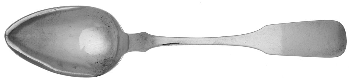 Coin Silver Flatware Tablespoon (Serving Spoon) by Hildeburn & Bros.-1