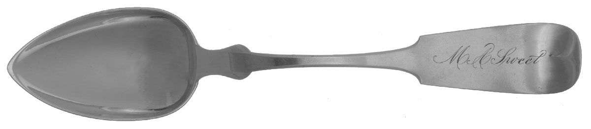 Coin Silver Flatware Dessert/Oval Soup Spoon by Hotchkiss & Schreuder-1