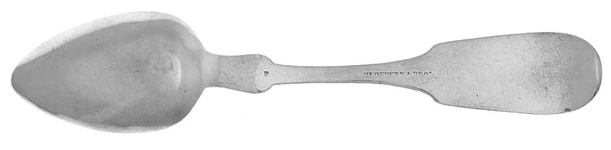 Coin Silver Flatware Teaspoon by Hildeburn & Bros.-2