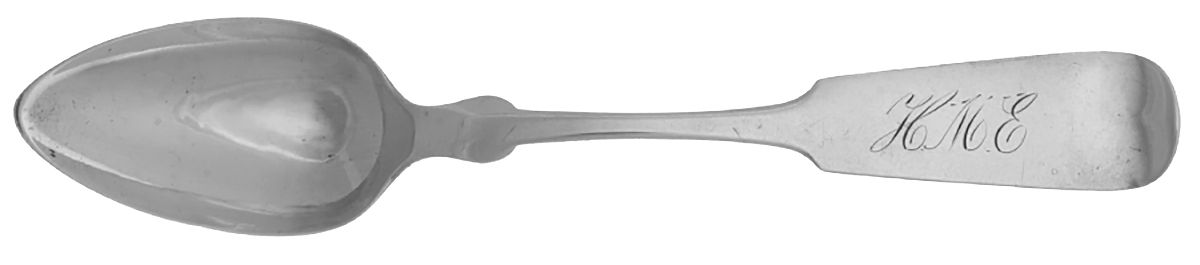 Coin Silver Flatware Teaspoon by Hall,Hewson &Brower-1