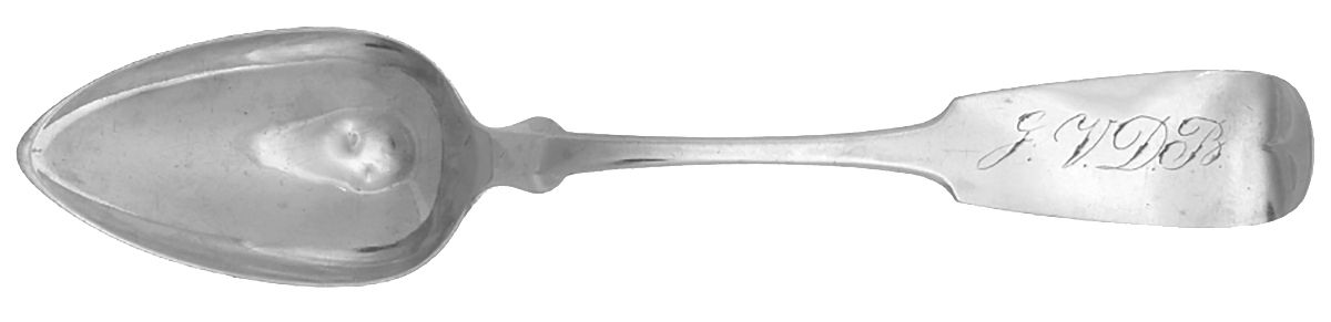 Coin Silver Flatware Tablespoon (Serving Spoon) by Hall,Hewson &Brower-1