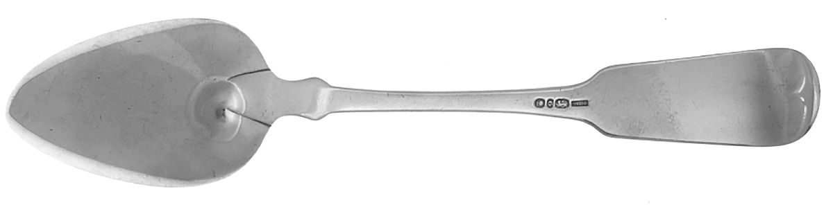 Coin Silver Flatware Tablespoon (Serving Spoon) by Hall,Hewson &Brower-2