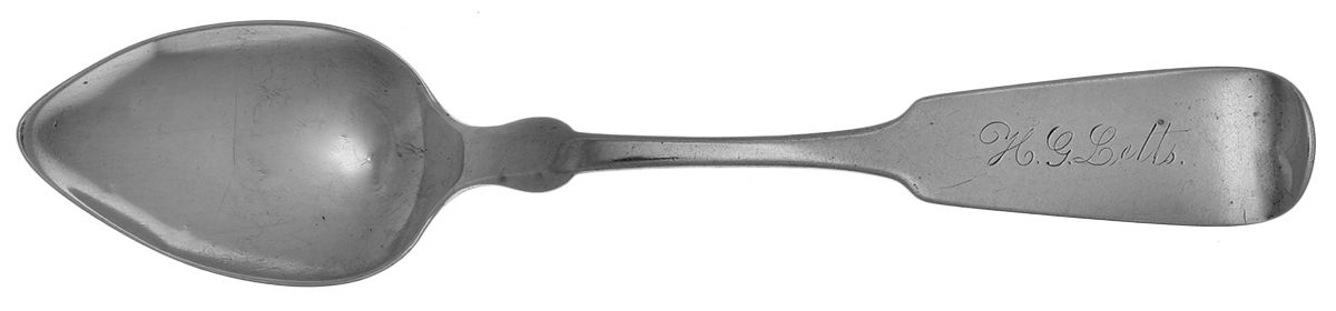Coin Silver Flatware Teaspoon by Hall,Hewson &Brower-1