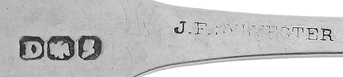 Coin Silver Flatware Teaspoon by Hall,Hewson &Brower-3