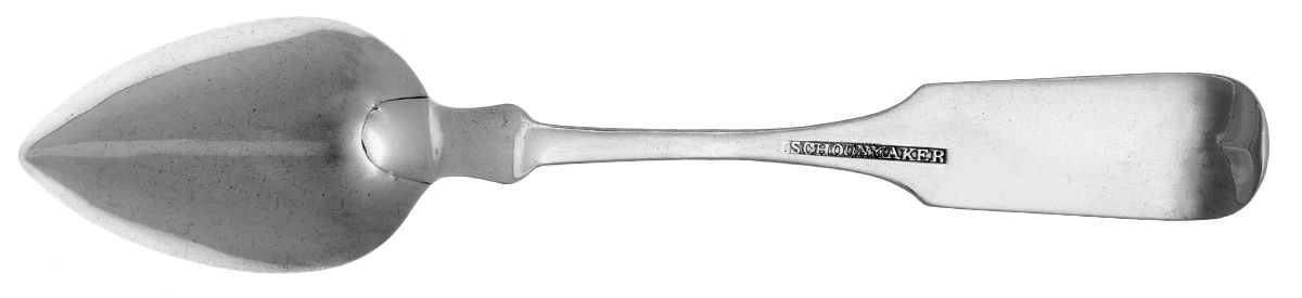 Coin Silver Flatware Teaspoon by H. Schoonmaker-2