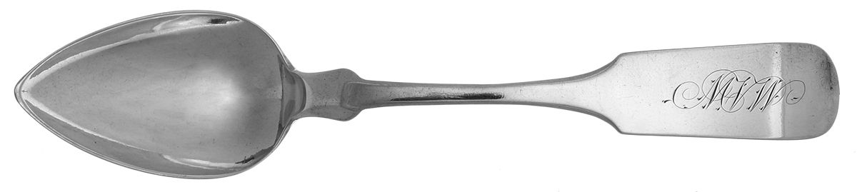 Coin Silver Flatware Teaspoon by H. Schoonmaker-1