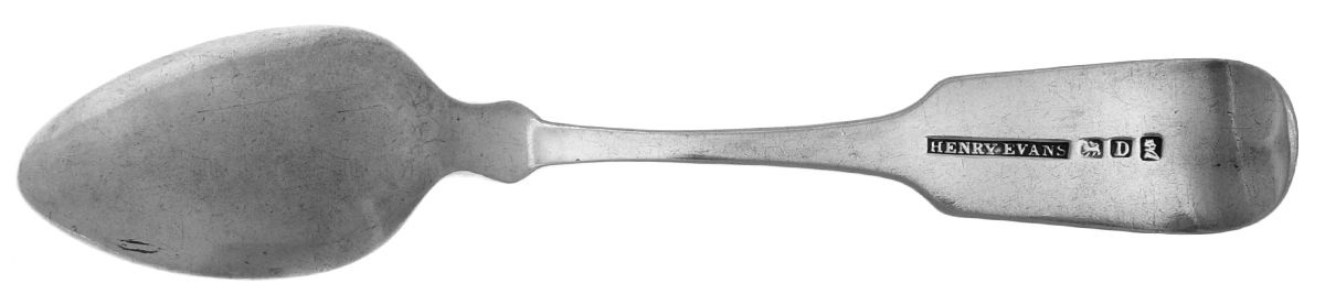 Coin Silver Flatware Teaspoon by Henry Evans-2