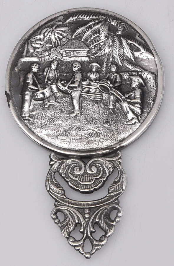 1288 (Silverplate, Hollowware) Purse Mirror by Hans Jensen-1