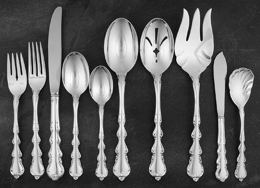 International Silver Angelique (Sterling) 45 Piece Place Size Starter Set