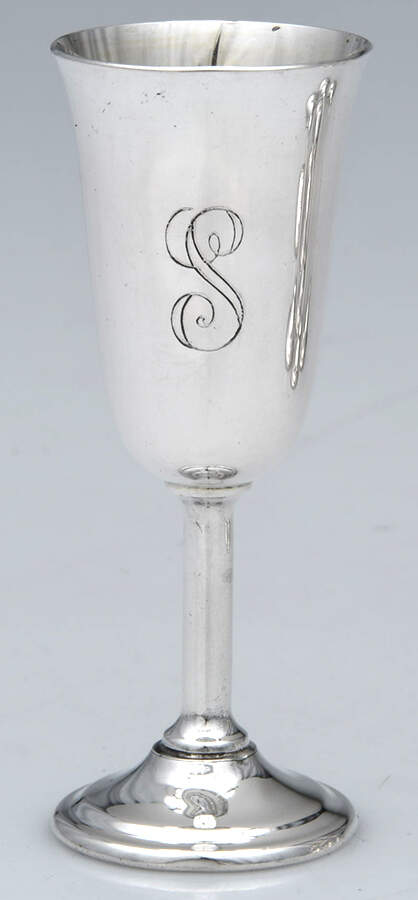 Lord Saybrook (Sterling, Hollowware) Cordial - Set of 8 with Wood Case by International Silver-4