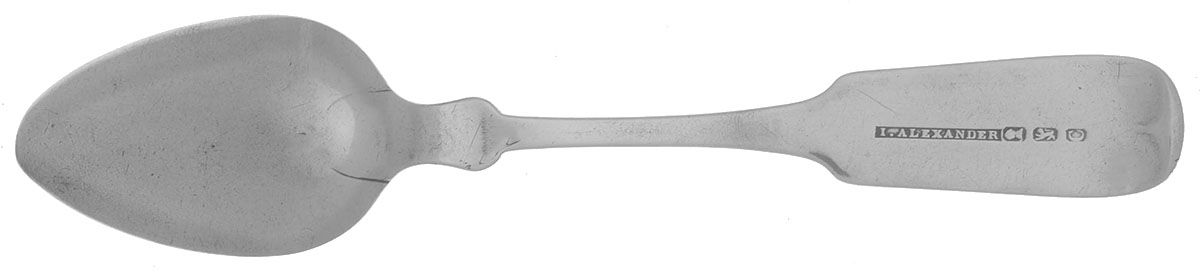 Coin Silver Flatware Teaspoon by Isaac Alexander-2