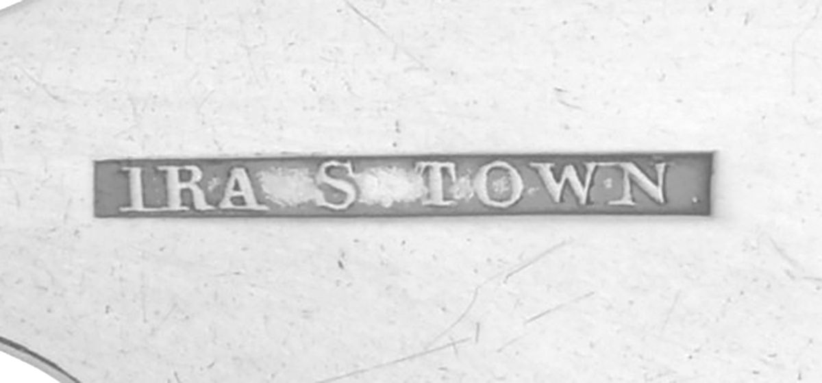 Coin Silver Flatware Tablespoon (Serving Spoon) by Ira Strong Town-3