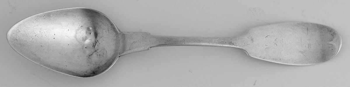 Coin Silver Flatware Teaspoon by J Hollister-1