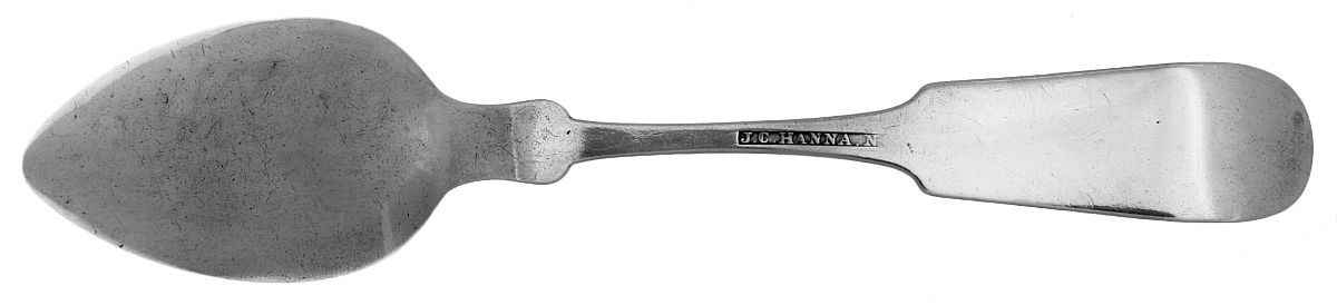 Coin Silver Flatware Teaspoon by J C Hanna-2