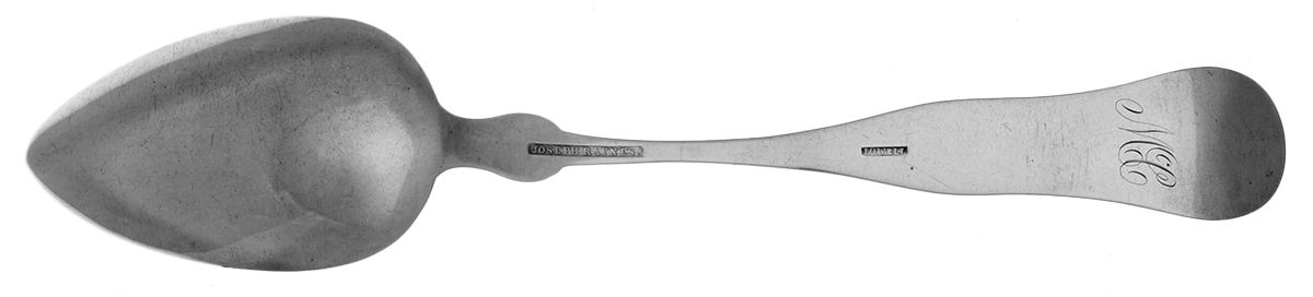Coin Silver Flatware Dessert/Oval Soup Spoon by Joseph Raynes-2