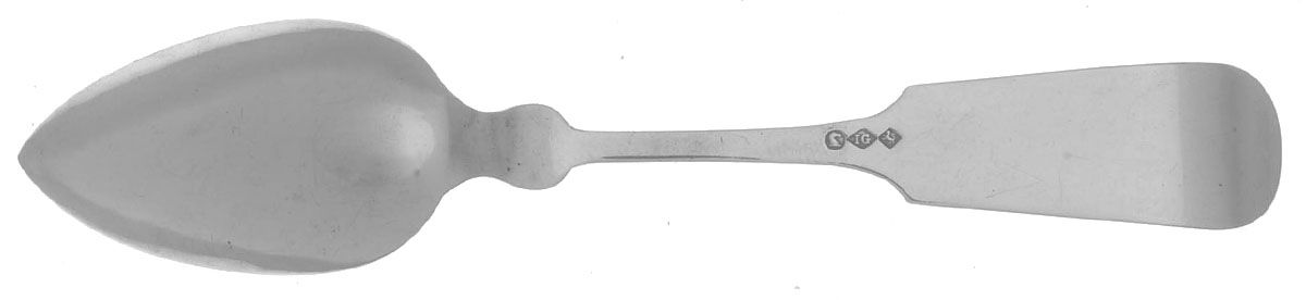 Coin Silver Flatware Teaspoon by Isaac Garrison-2