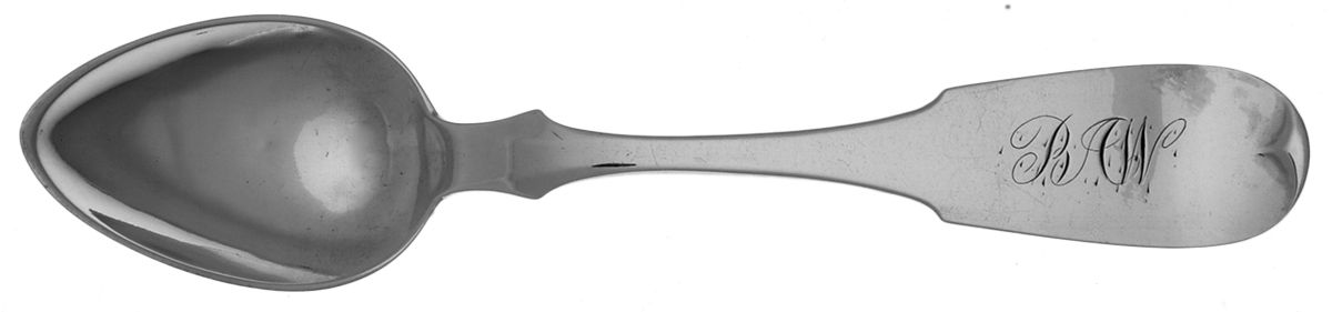 Coin Silver Flatware Teaspoon by James Watts Silver-1