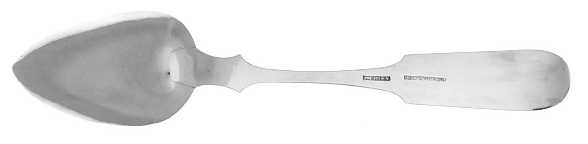 Coin Silver Flatware Tablespoon (Serving Spoon) by J. Fries-2