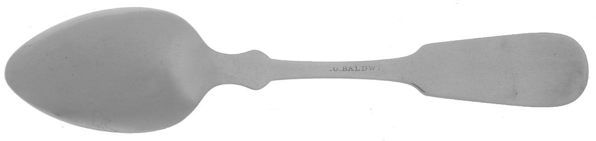 Coin Silver Flatware Teaspoon by Jesse Garrettson Baldwin-2