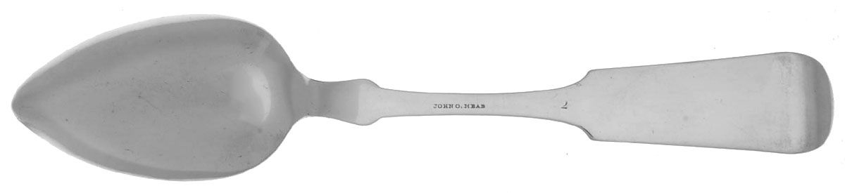 Coin Silver Flatware Dessert/Oval Soup Spoon by John O. Mead-2