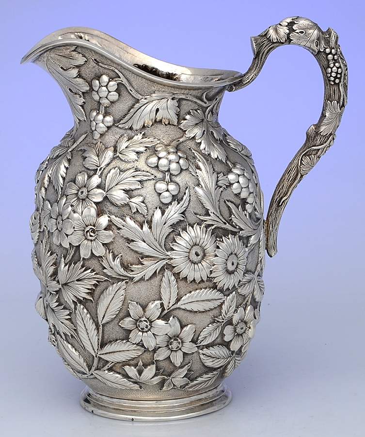 Repousse (Sterling, Hollowware) 48 Oz Pitcher by Jenkins & Jenkins-1