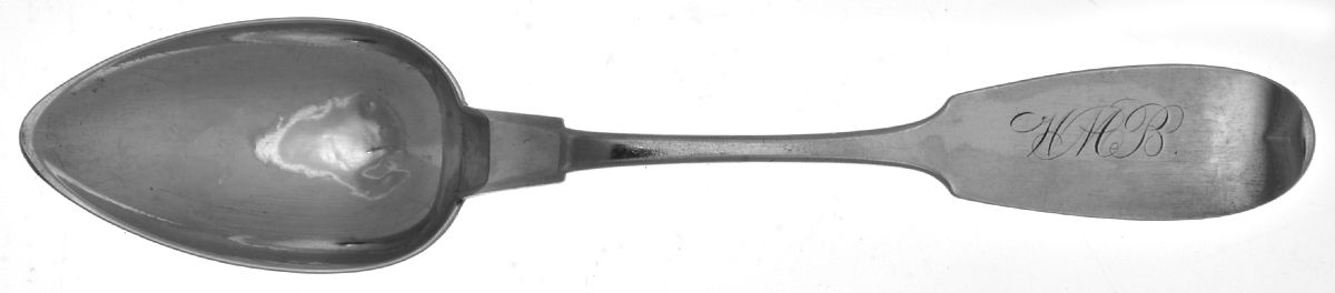 Coin Silver Flatware Teaspoon by J Hollister-1
