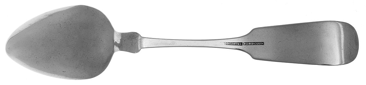 Coin Silver Flatware Tablespoon (Serving Spoon) by J Hollister-2