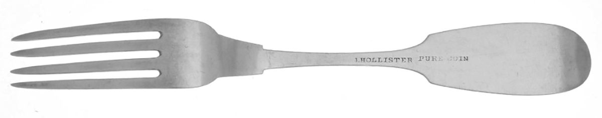 Coin Silver Flatware Youth Fork by J Hollister-2