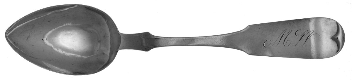 Coin Silver Flatware Tablespoon (Serving Spoon) by James Watts Silver-1