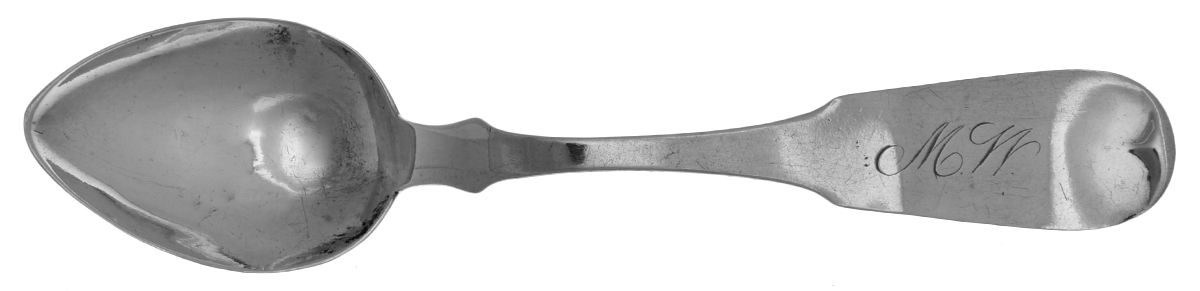 Coin Silver Flatware Teaspoon by James Watts Silver-1