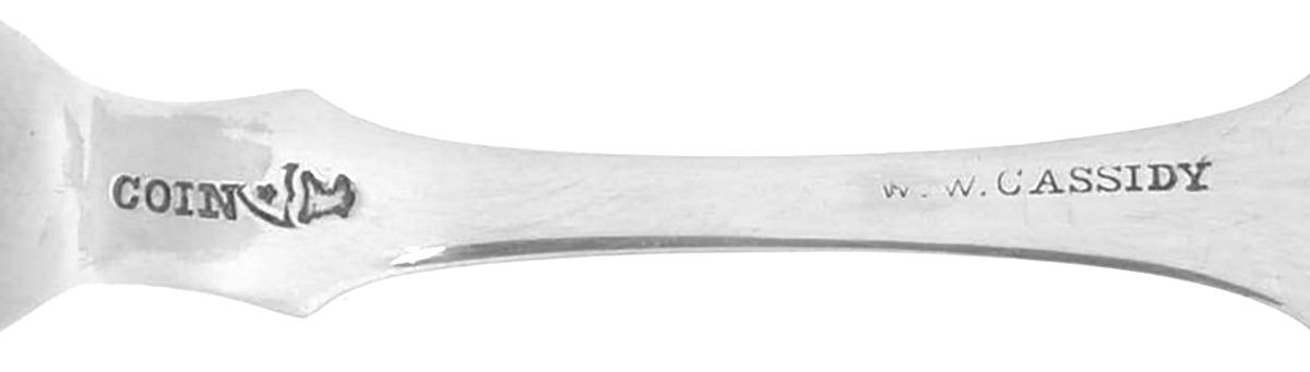 Coin Silver Flatware Master Salt Spoon by James Watts Silver-3
