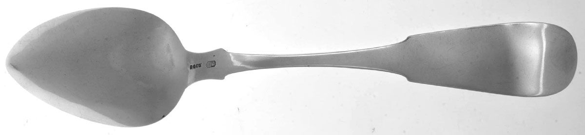 Coin Silver Flatware Tablespoon (Serving Spoon) by James Watts Silver-2