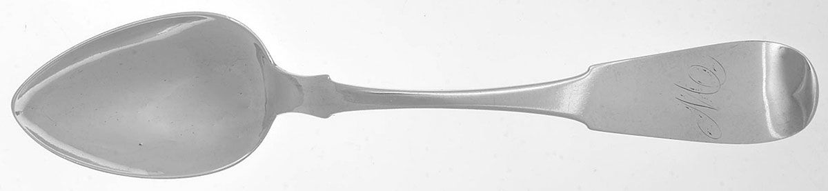 Coin Silver Flatware Tablespoon (Serving Spoon) by James Watts Silver-1