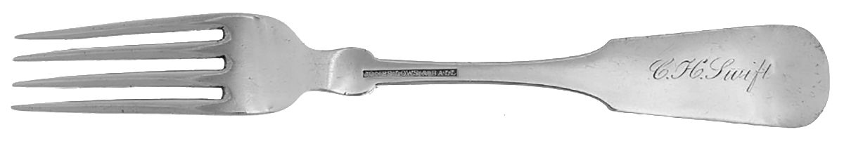 Coin Silver Flatware Fork by Jones, Lows & Ball-2