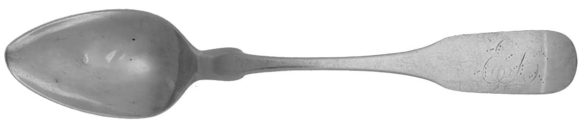 Coin Silver Flatware Teaspoon by John Sweeney-1